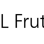 L Frutiger Light