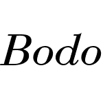 Bodoni Recut Condensed SSi