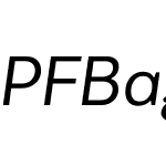 PFBagueSansPro-Italic