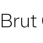 Brut Grotesque WEBL