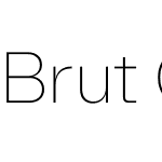 Brut Grotesque WEBL