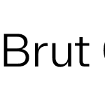 Brut Grotesque WEBL