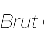 Brut Grotesque WEBL