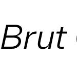 Brut Grotesque WEBL