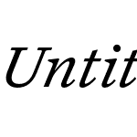 Untitled Serif