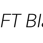 FT Blank Grotesk