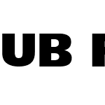 UB Frutiger UltraBlack