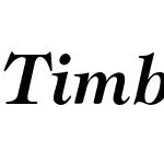 TimbrelBoldItalic