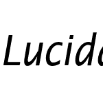 Lucida Sans Narrow