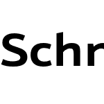 Schnebel Sans ME Expand