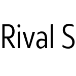 Rival Sans Narrow