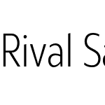 Rival Sans Narrow