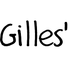 Gilles' Comic Font