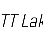 TT Lakes Neue Condensed