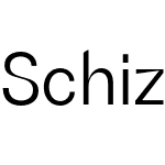 Schizotype Grotesk