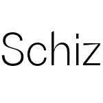 Schizotype Grotesk