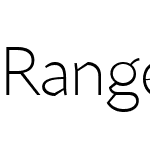 Range Sans