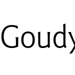 ITC Goudy Sans Pro