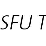 SFU TheSans