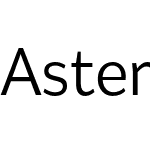 Asterisk Sans Pro