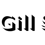 Gill Sans Nova Shadowed