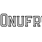 Onufry Serif Outline