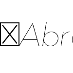 Abrade-ExtraThinItalic