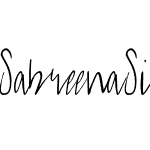 Sabreena Signature Script