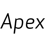 ApexSansBookItalicST