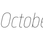 October Condensed Pro