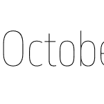 October Condensed Pro