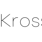 Kross Neue Grotesk