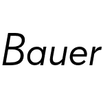 Bauer Grotesk W1G