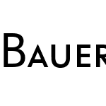 Bauer Grotesk SC Offc