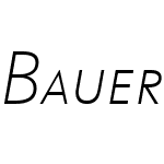 Bauer Grotesk SC Offc