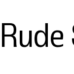 Rude SemiCondensed