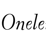Oneleigh OT