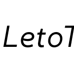 Leto Text Sans