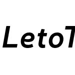 Leto Text Sans