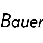 Bauer Grotesk Offc