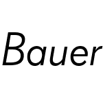 Bauer Grotesk Offc