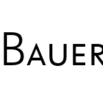 Bauer Grotesk SC Offc