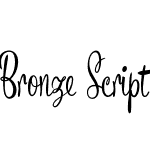 Bronze Script Personal Use