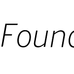 Foundation Sans Cond