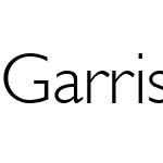 Garrison Light Sans