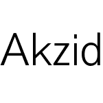 Akzidenz-Grotesk Pro