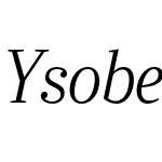 Ysobel Display Std