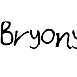 Bryonys_Handwriting_Thin