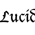 Lucida Blackletter