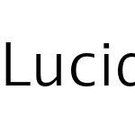 Lucida Grande W1G